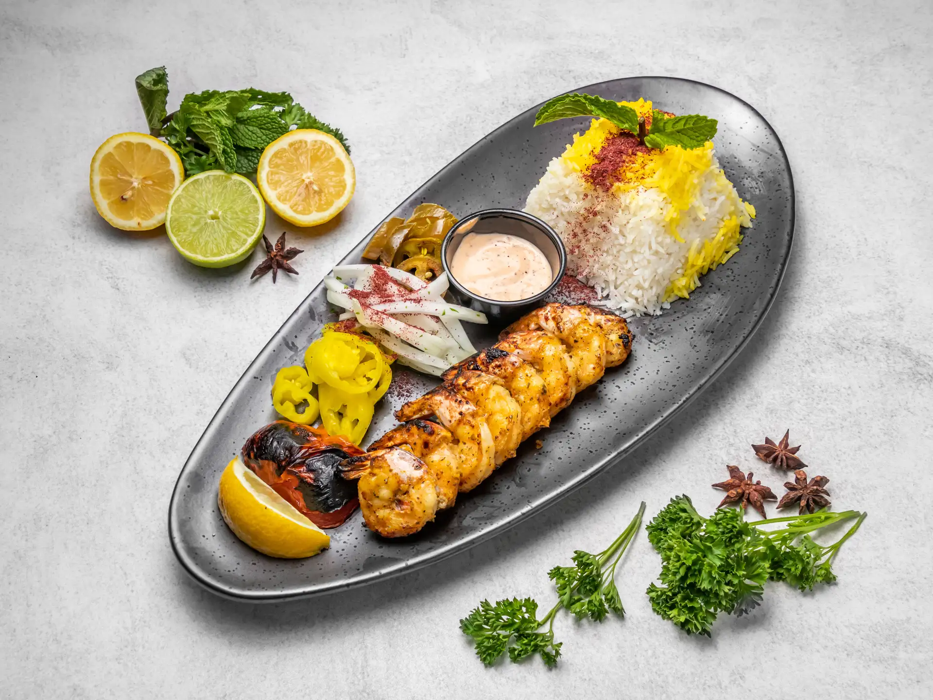 Grilled Shrimp Plate